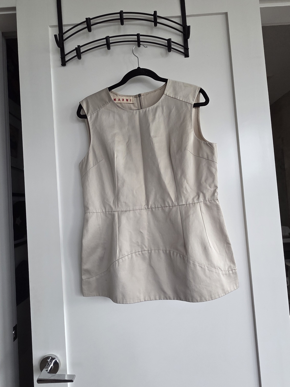 Marni Women's Cream Sleeveless Top